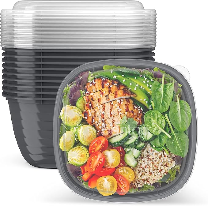 Bentgo Prep - 1-Compartment Bowls with Custom Fit Lids -