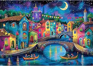 NEWENMO DIY Italian City Diamond Painting Adults, 5D Houses of Colours Diamond Art, Complete Diamond Painting Kit, DIY Diamond Drawing Set, for Beginners Home Decoration 30 x 40 cm