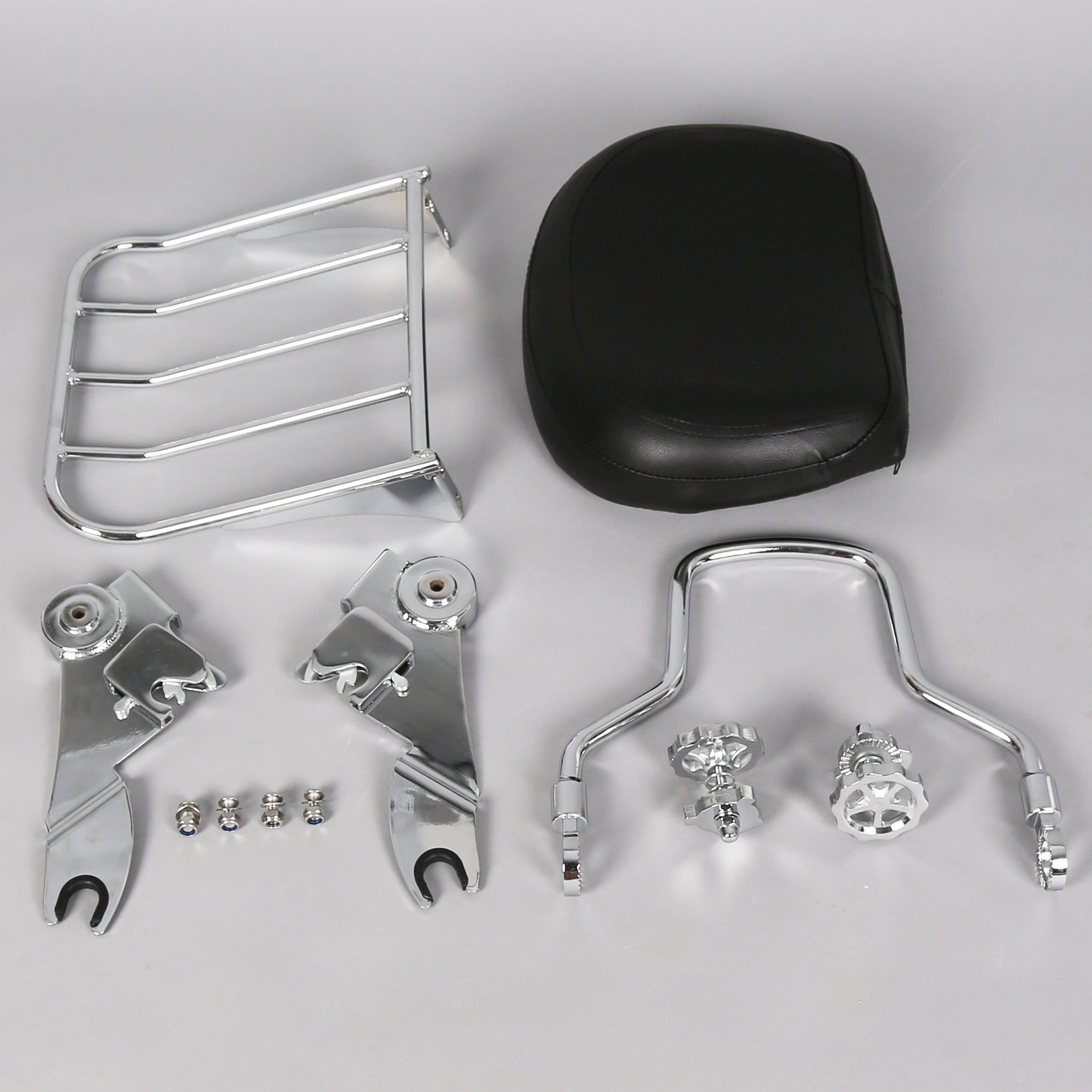 Buy Detachable Backrest Sissy Bar with Luggage Rack For Harley Touring