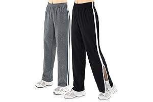 2-in-1 Easy On and Off Post Surgery Pants with Side Zippers for Men