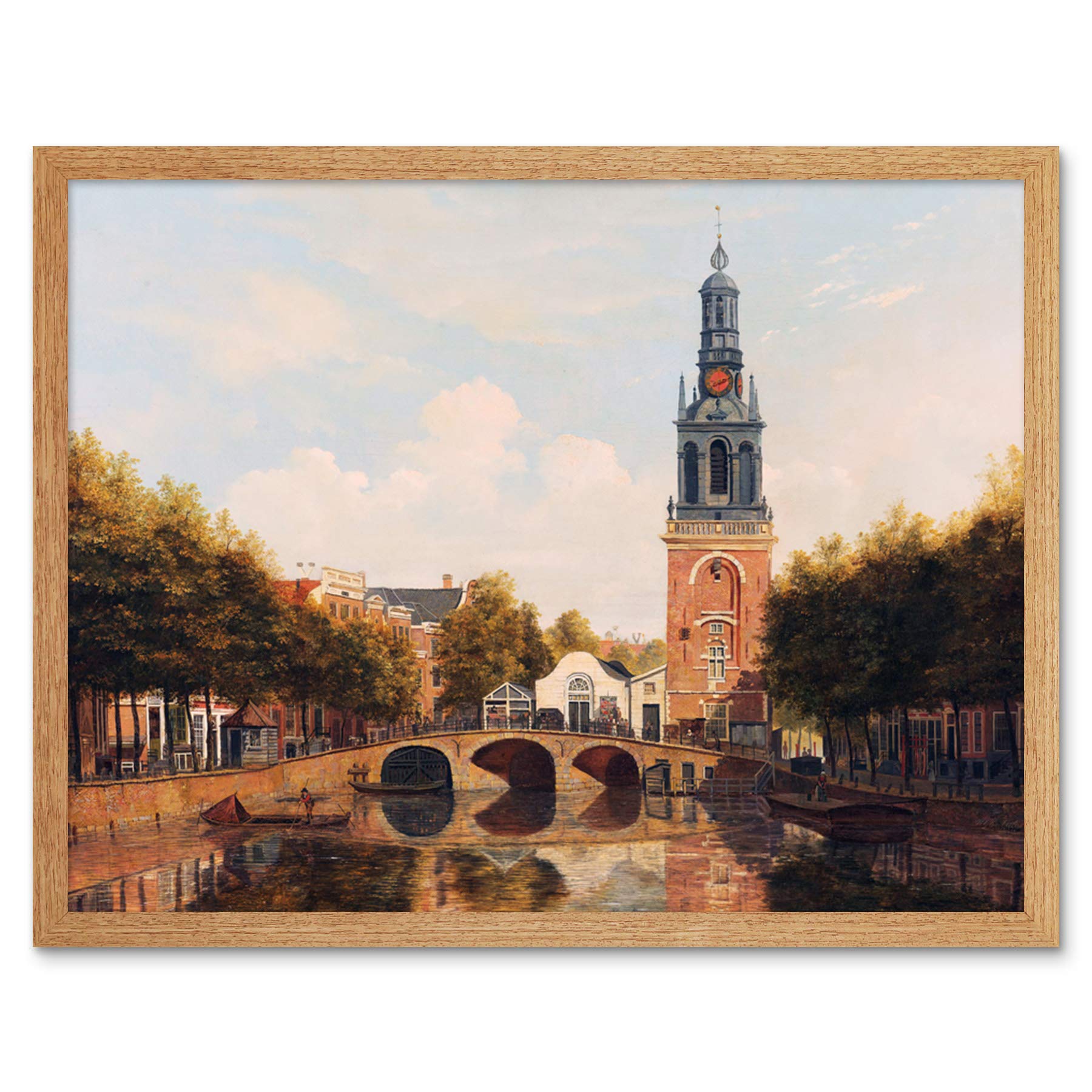 Artery8 Cate Jan Roodenpoortstoren Amsterdam Painting Art Print Framed Poster Wall Decor 12x16 inch