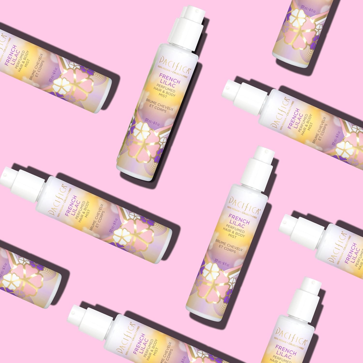 Pacifica French Lilac Perfumed Hair & Body Mist, Alcohol-Free Spray Designed For Head-To-Toe Wear, Vegan & Cruelty-Free, 6 Fl Oz - Image 13