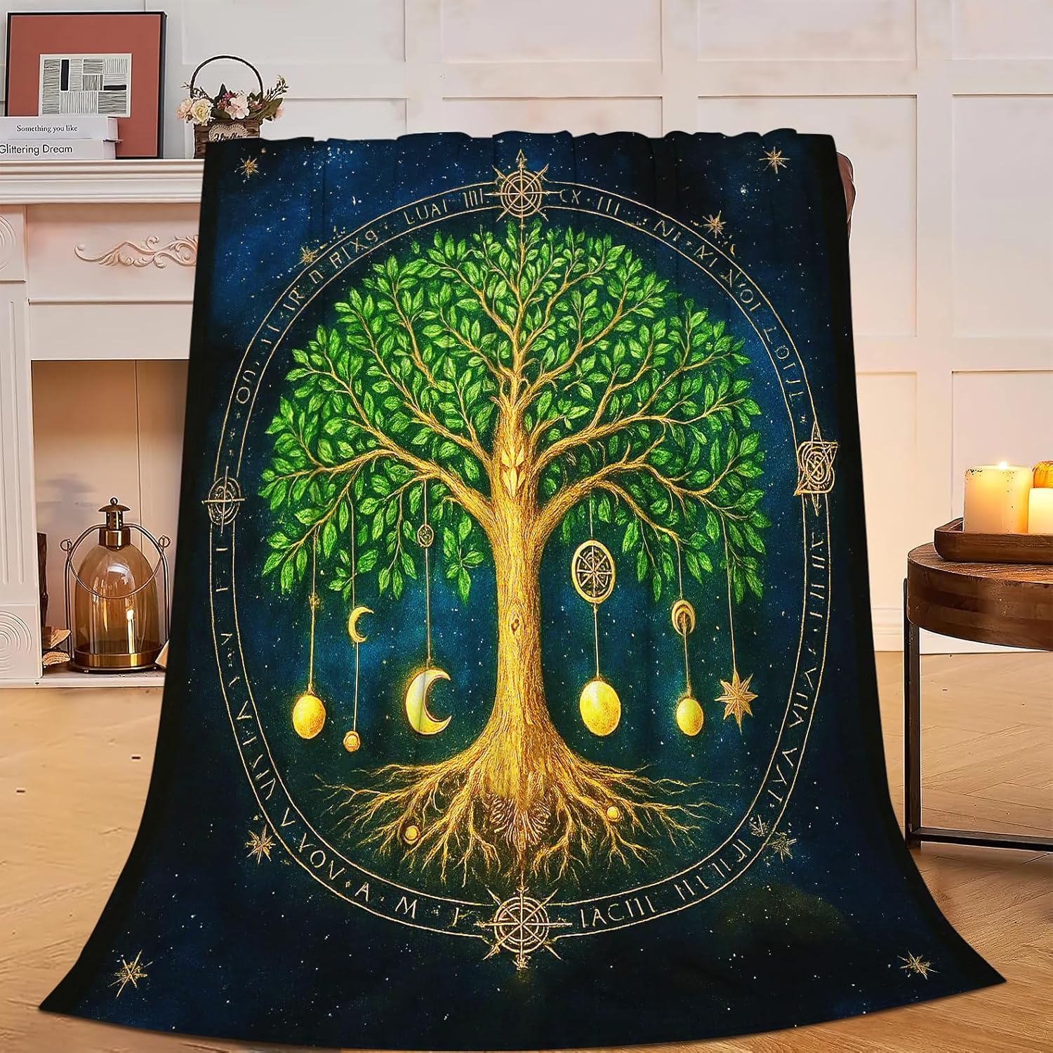 Tree Blanket Tree of Life Throw Blanket Plant Soft Cozy Fleece Fuzzy Stuff Plush Flannel Gifts for Girls Women Boys Kids Adults 40''x50''