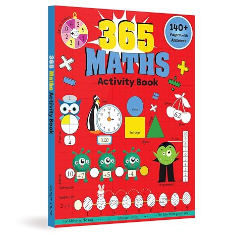 365 Maths Activity Book For Kids: Age 5+
