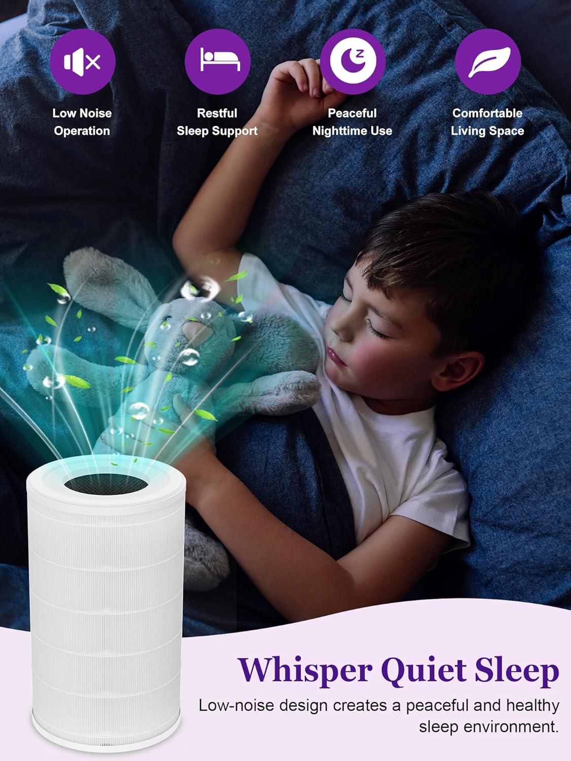 1000 Replacement Filters Compatible with Air Doctor 1000 Air Purifier, Integrated Premium Filter with Activated Carbon Layer & Pre-Filter, 2-Pack - Image 7