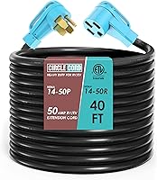 Vista 15 de CircleCord Cable de alimentación para caravana de 30 amperios de 36 pies con bloqueo giratorio, resistente calibre 10, 3 cables, STW de cobre puro