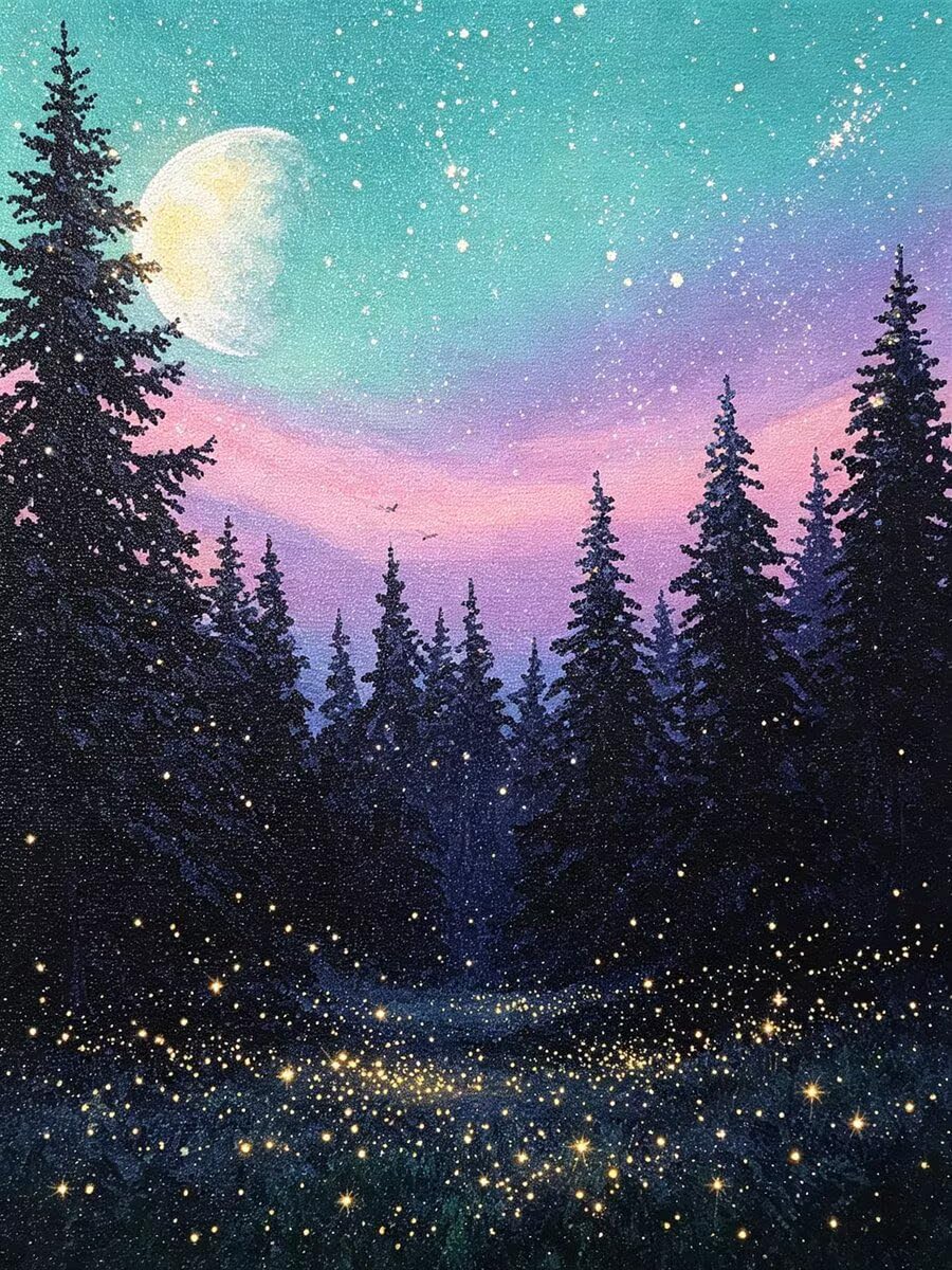 5D Diamond Painting Erwachsene Landschaft Eckige Steine 60x80-1238