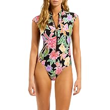 Seafolly Bandwave Zip Front One-Piece