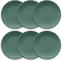 Vista 3 de Abode Homewares TarHong Planta Artisan Solid Salad Plate, 8.5", Planta (Majority Plant Based with Melamine Binder), Shatterproof, Indoor/Outdoor