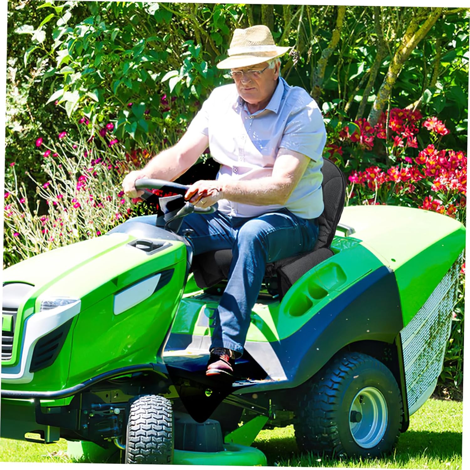 MERRYHAPY Accessories Lawn Mower Seat Cover Oxford Fabric Protector Sides Storage