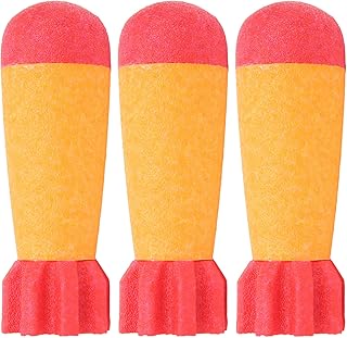 Mega Missile Refill,3pcs Foam Rocket Missiles,Mega Missile Refill Bullets,Compatible Foam Rockets Bullets,Valentine Mega Missile Refill,Rocket Ball Shooting Game Toys for Boys and Girls