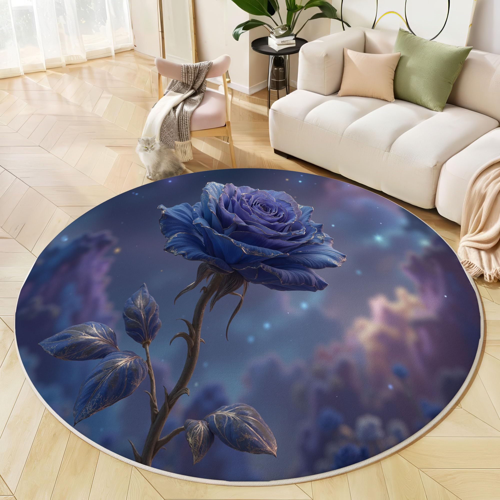 Tapis antidérapant pour enfants rose et bleu pour sol de chambre