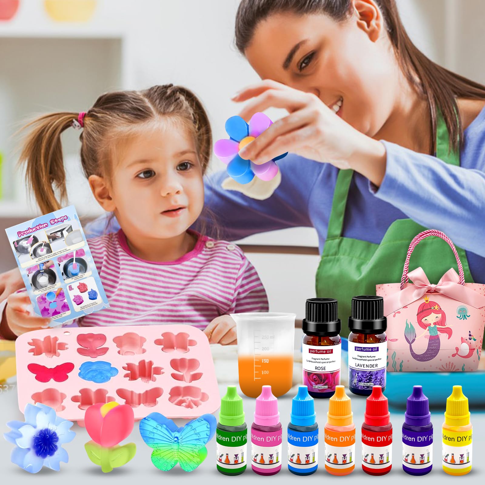 Kerstkit voor Ambachtelijke Zeepmaken - Het Perfecte Cadeau voor Haar