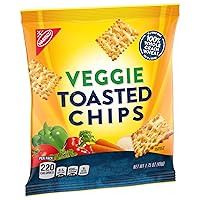 Vista 10 de Nabisco Veggie Chips de trigo integral de grano entero, galletas de trigo integral, paquetes de bocadillos de 60 a 1.75 onzas