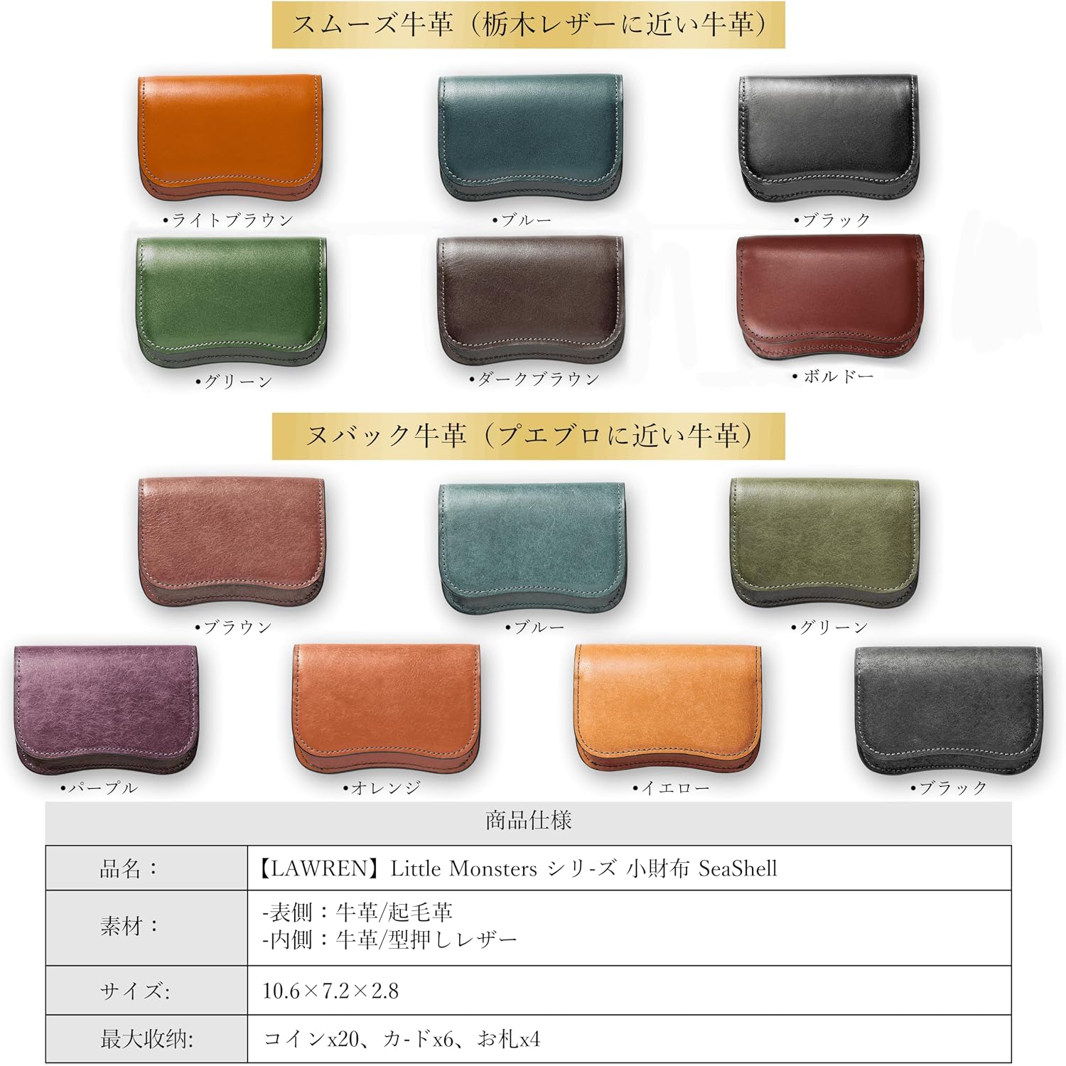 小銭入れ コインケース ギフト プレゼント ミニ財布 ヌバック 起毛革 カード入れ付き 【悲劇】 (牛革ヌバック, グリーン)