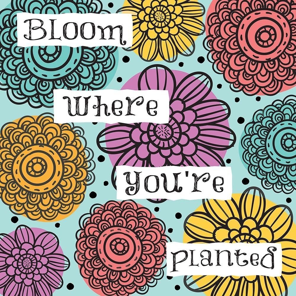 ArtDirect Whimsical Planted Unframed Art Print Giclee Poster by Hogan, Melody - Ready for Framing with Customization Sizes 8x8, 11x11, 16x16, 24x24, 36x36, and 48x48 Inches