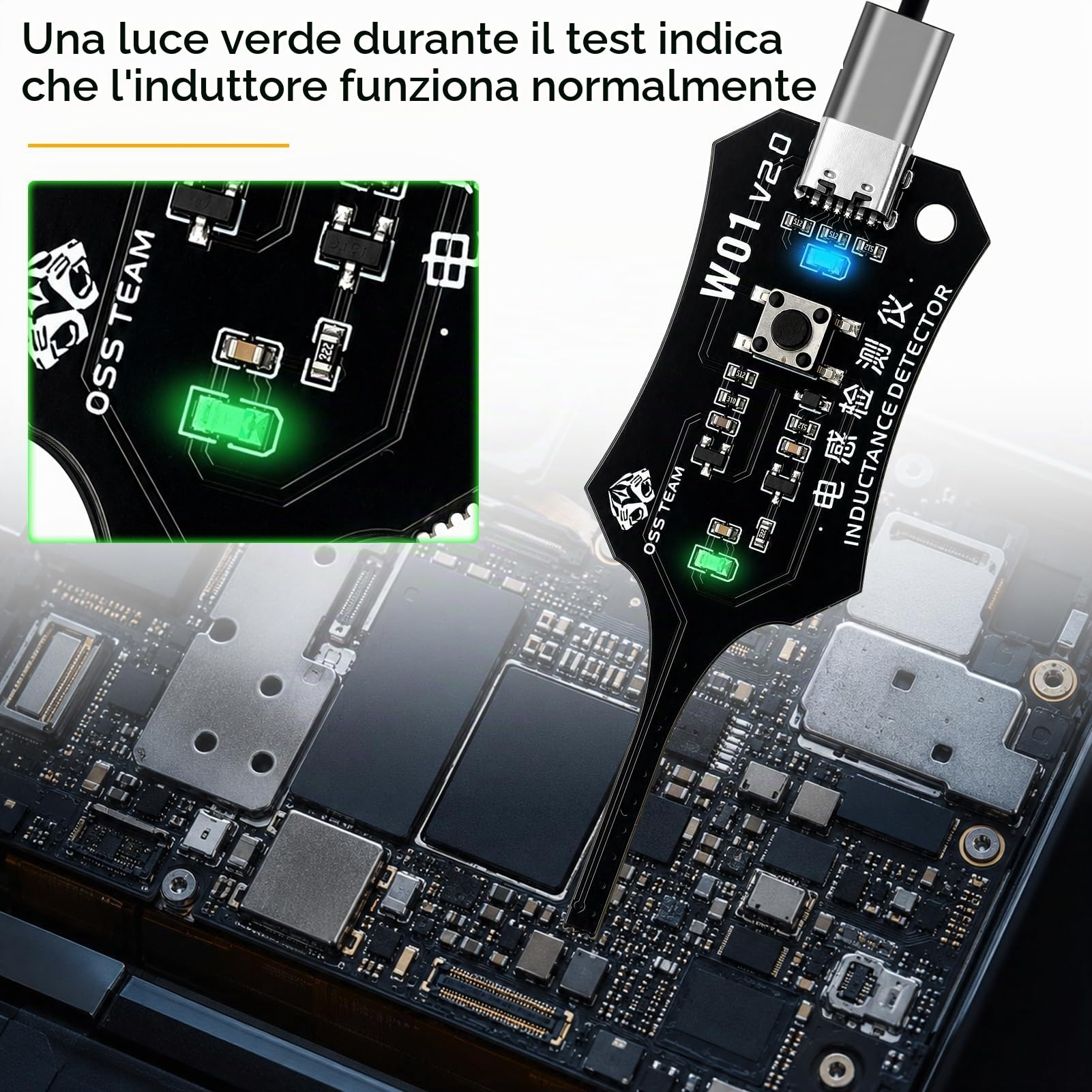 tester elettrico di precisione, tester per bobine di schede madri | Tester di induttanza,strumento di diagnostica per circuiti stampati per principianti e professionisti