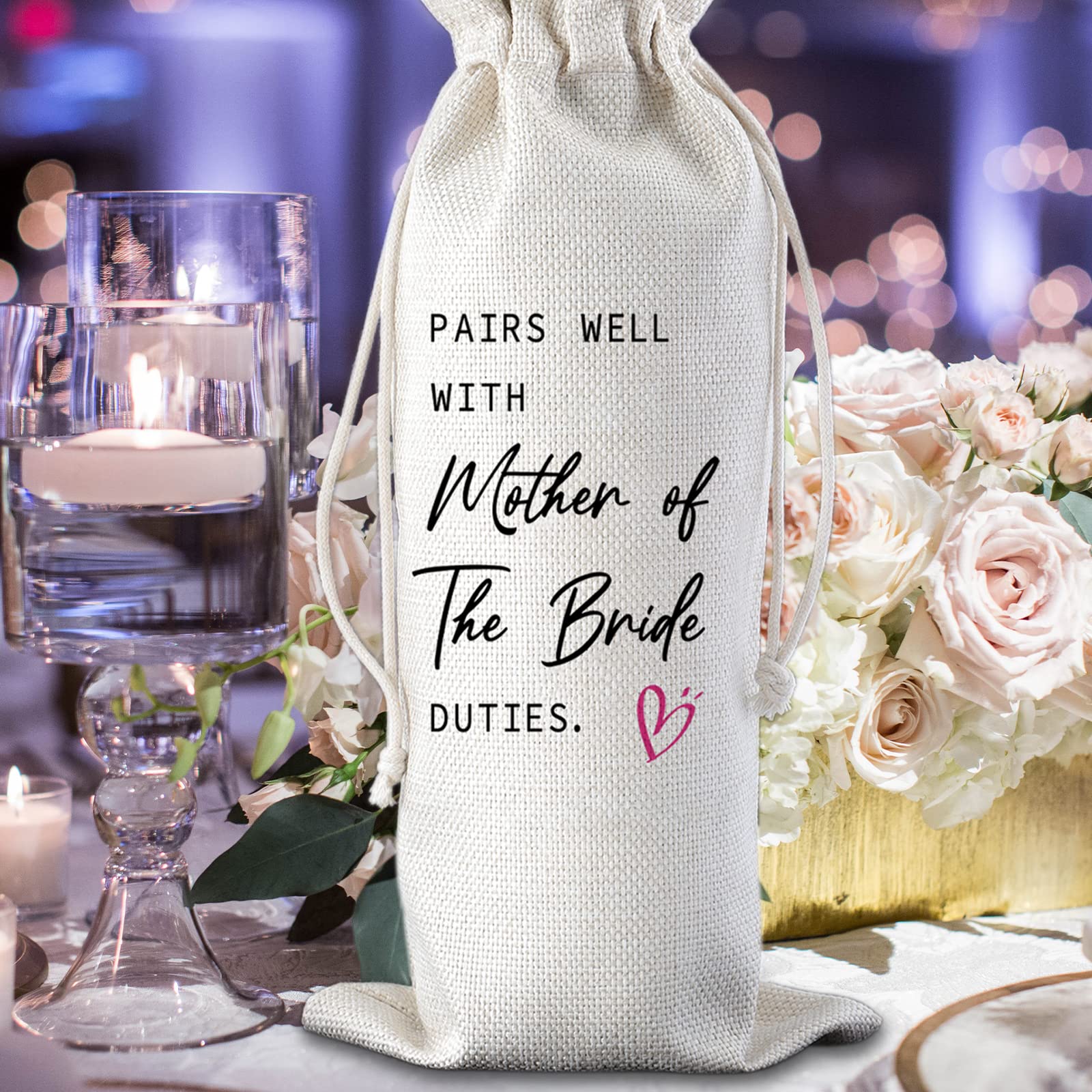 Bridal Party Wine Gifts Wedding Wine Gift Bags - Linen Proposal Bags For  Bridesmaids \u0026 Wedding Party Maid Of Honor Wine, image size:1600x1600