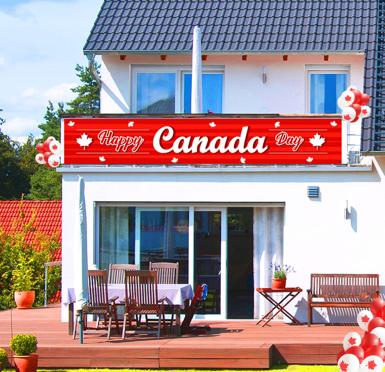 Happy Canada Day Banner, Canada Day Decorations July 1 Canada
