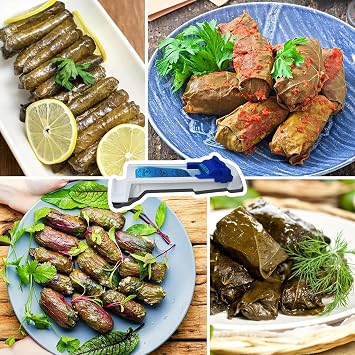 Vegetable Meat Roller | Grape Leaves Rolling Machine | Quick Meat Rolling Tools | Spring Roll Machine | Sushi Making Vine Roller | for Kitchen Picnic Beginners Kids