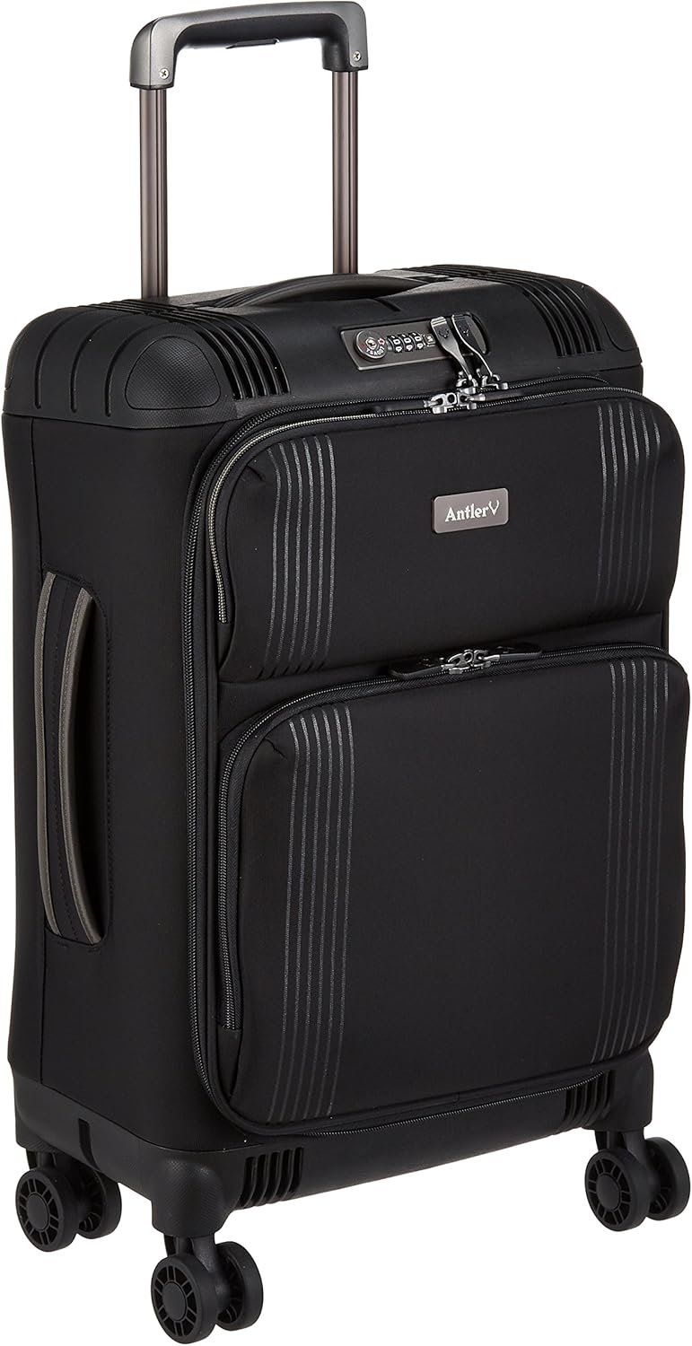 Amazon アントラー スーツケース ソフト Titas ビジネスキャリー 双輪 Atis 50 保証付 30l 50 Cm 2 3kg ブラック Antler アントラー スーツケース