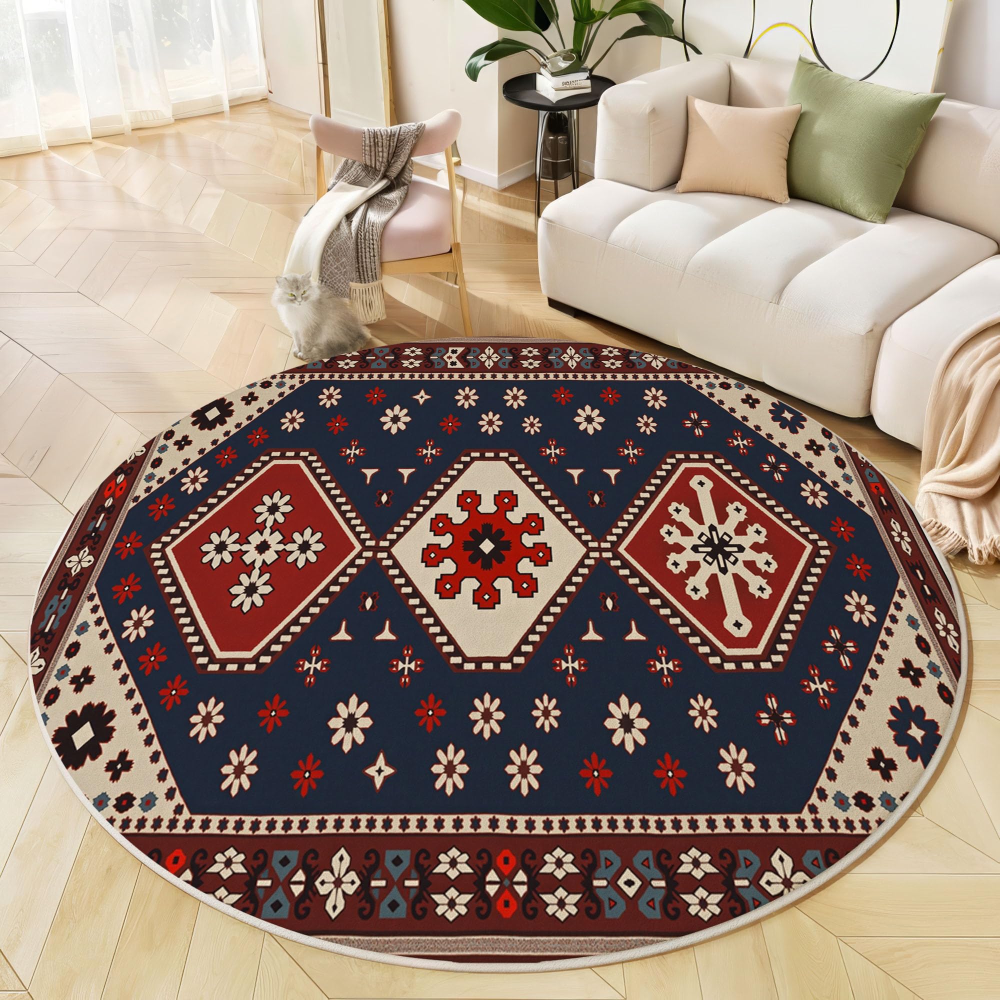 Tapis rond de salon pour sublimer une table de salle à manger ou un coin lecture cosy