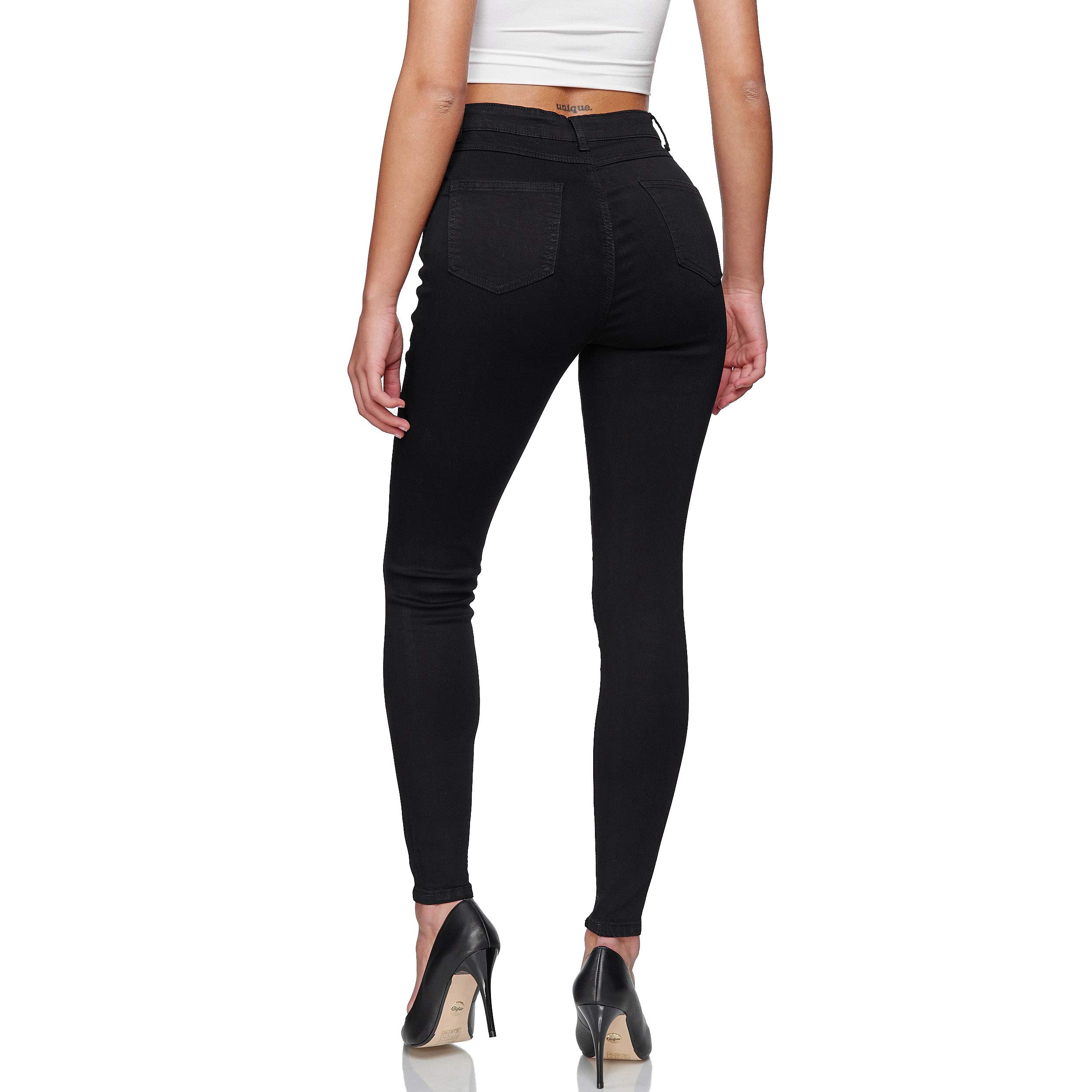 Glamexx24 Damen Jeans High Waist Skinny Female Stretch Hose Slim Fit Jeans für Frühling, Sommer, Herbst, Winter, Jede Jahreszeit