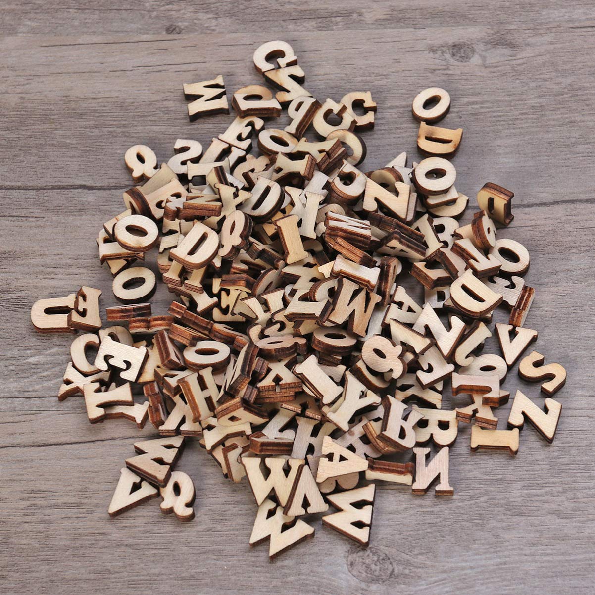 100 Lettres En Bois Pour Créations DIY - Alphabet Complet Avec Chiffres Pour Déco Mariage Et Art Mural