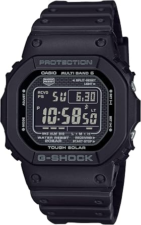 Casio GW-5000HS-1JF Wristwatch, Radio-controlled Solar, Biomass Plastic, Mens Black