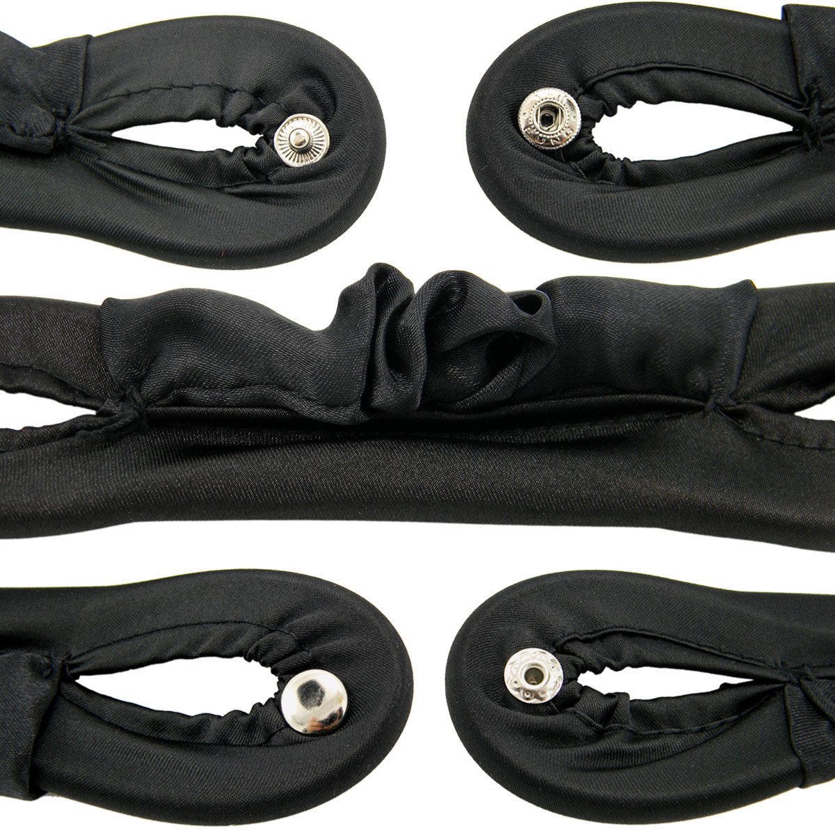Shells 2PCS Classy Black Color Cloth Magic Clip French Twist Hairstyle Donut Bun Former Maker Hairstyle Must-haves Tool