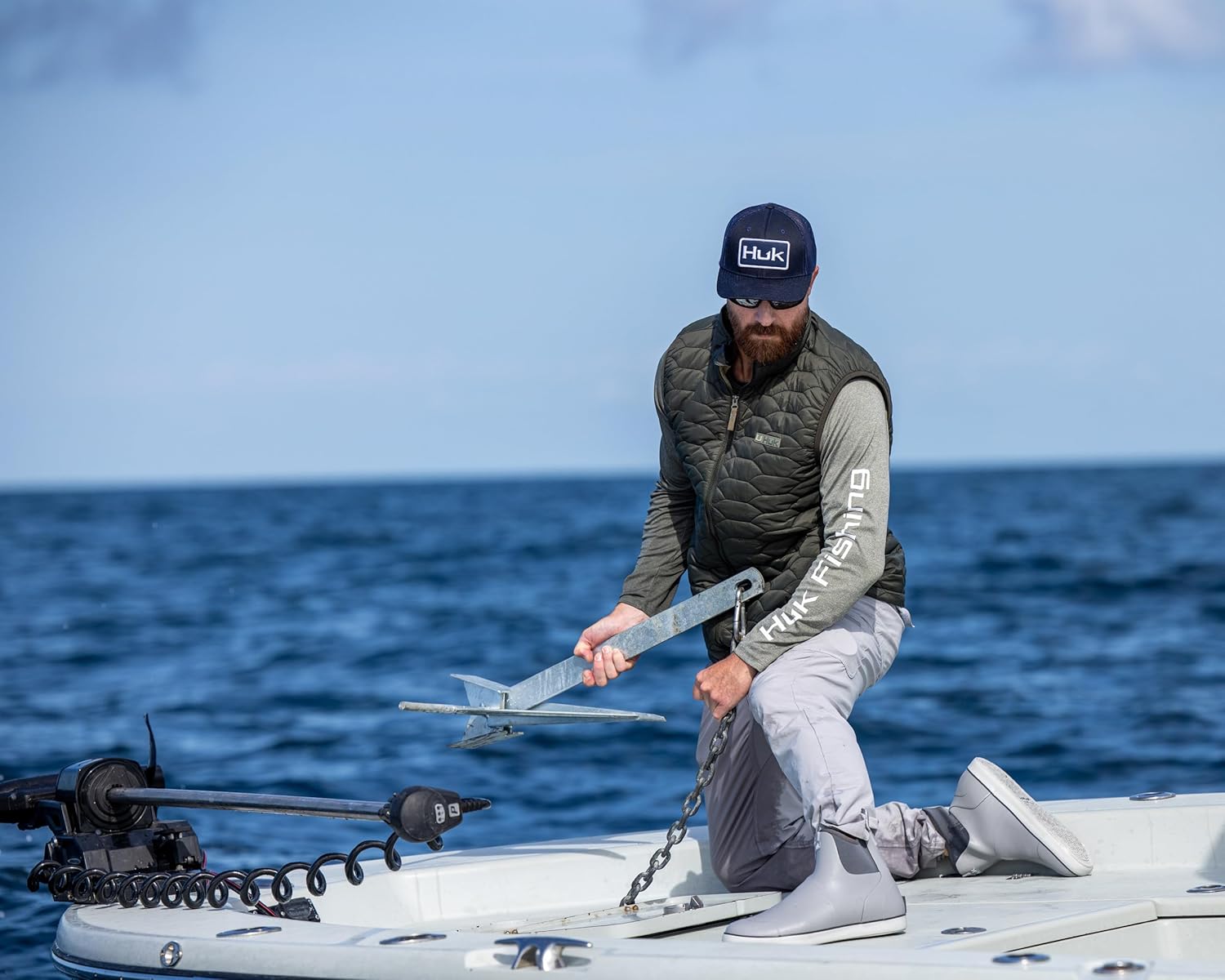 HUK - Men's Scale Vest, DWR Insulated Performance Fishing Vest