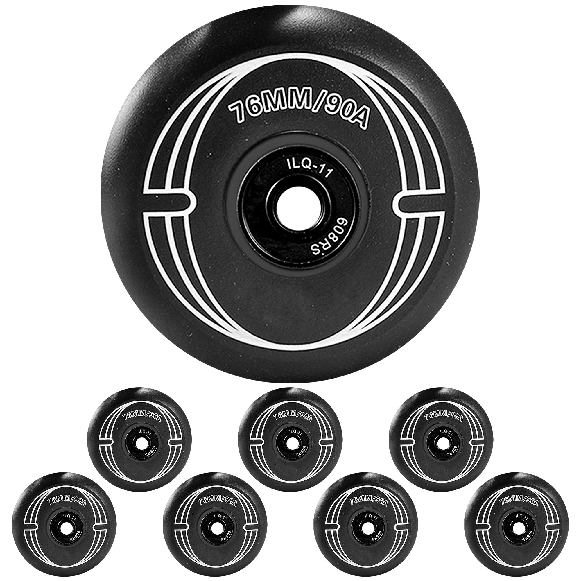 Wrotki hokejowe z PU, odporne na zużycie, koła przeznaczone do wymiany rolek 72 mm, 76 mm, 80 mm, do użytku wewnątrz i na zewnątrz