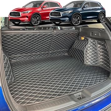 Cargo Liner for 2019-2025 Infiniti QX50 / 2022-2024 QX55 | Trunk Mat and Rear Backrest Mat Cargo Liners