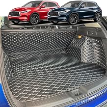 Cargo Liner for 2019-2025 Infiniti QX50 / 2022-2024 QX55 Trunk Mat and Rear Backrest Mat Cargo Liners All Weather Anti-Slip