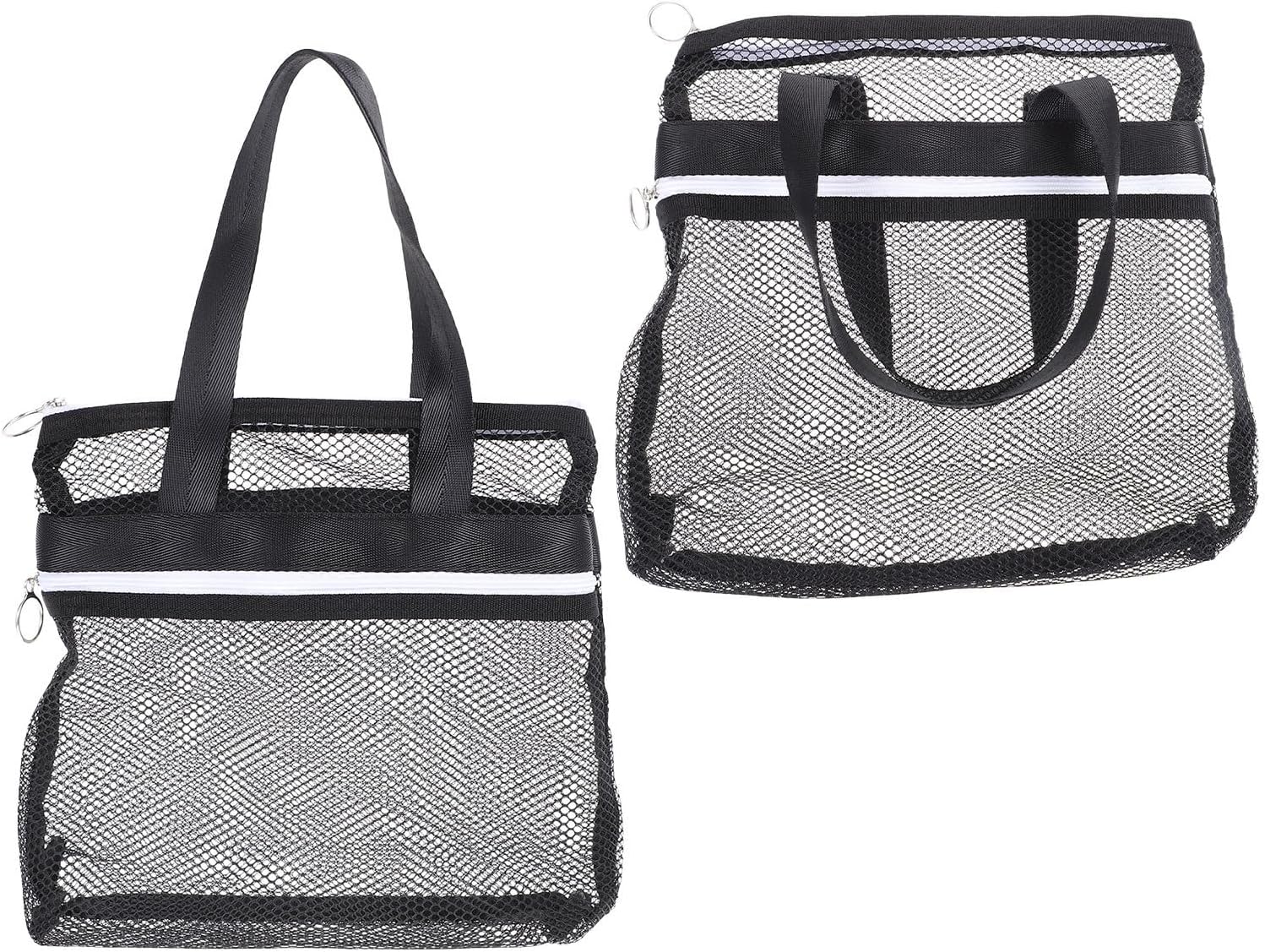 2pcs Portable Shower Tote Bag for Men, Nylon, Waterproof, 2 Pockets
