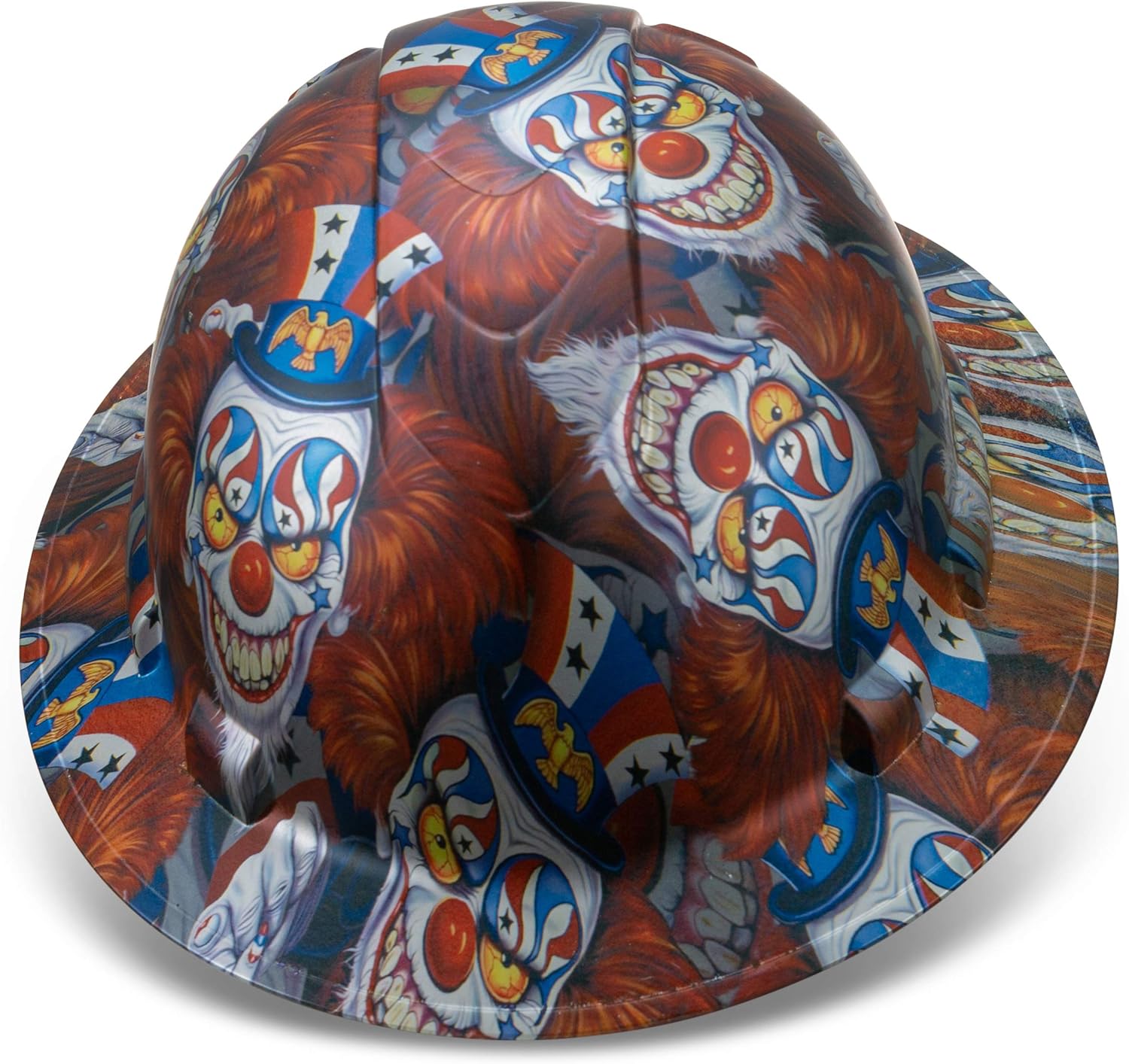 Buy 1 get 1 ACERPAL Full Brim Hard Hat Osha Construction Work Approved Safety Helmet, Three Ring Nightmare, Constitutional And Patriotic Custom Design Hard Hats Men And Woman,4 Point Adjustable Ratchet Suspension