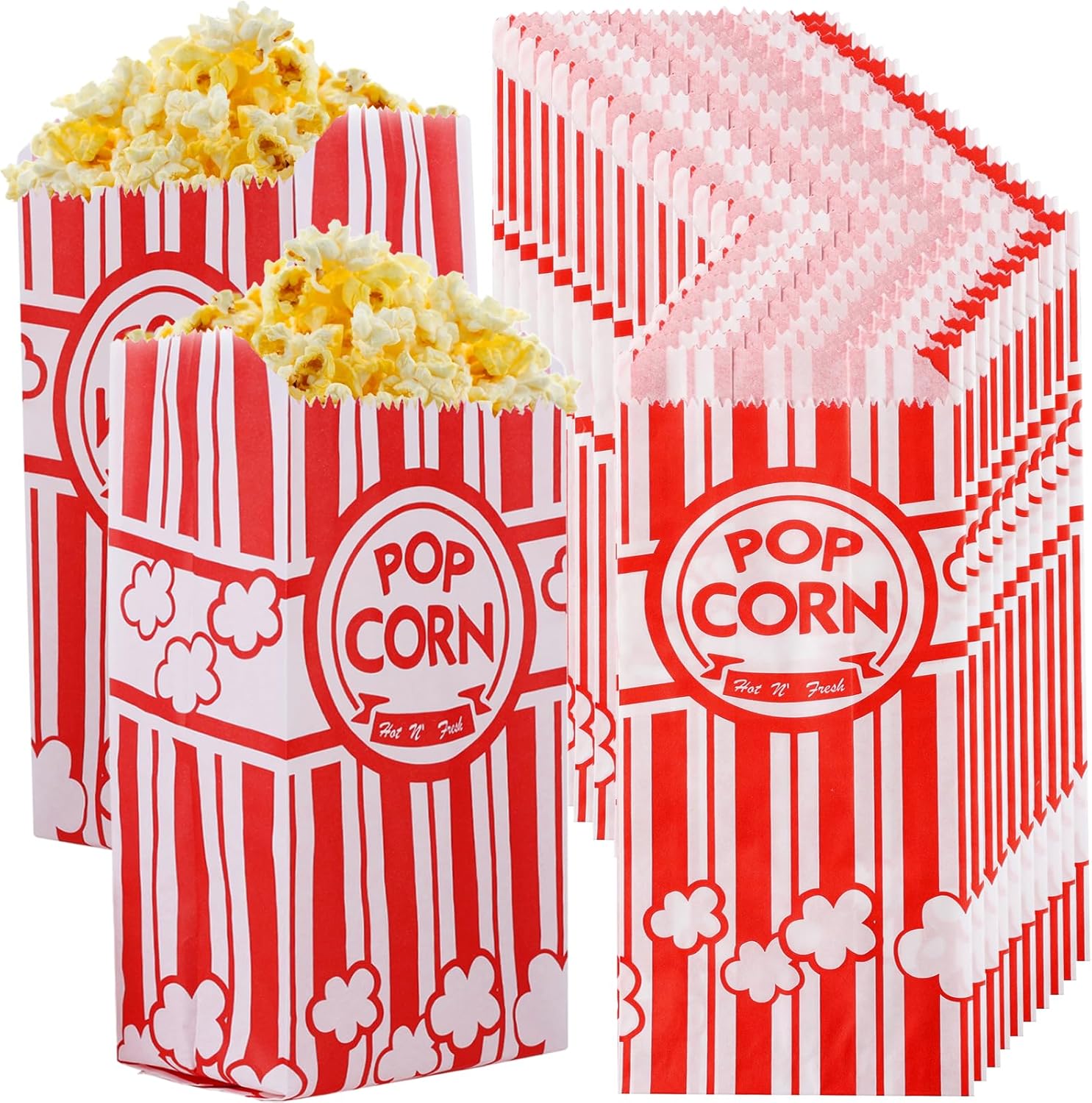 Amazon.com: 300 PCS Popcorn Bags 1 Oz Small Popcorn Bags Individual ...