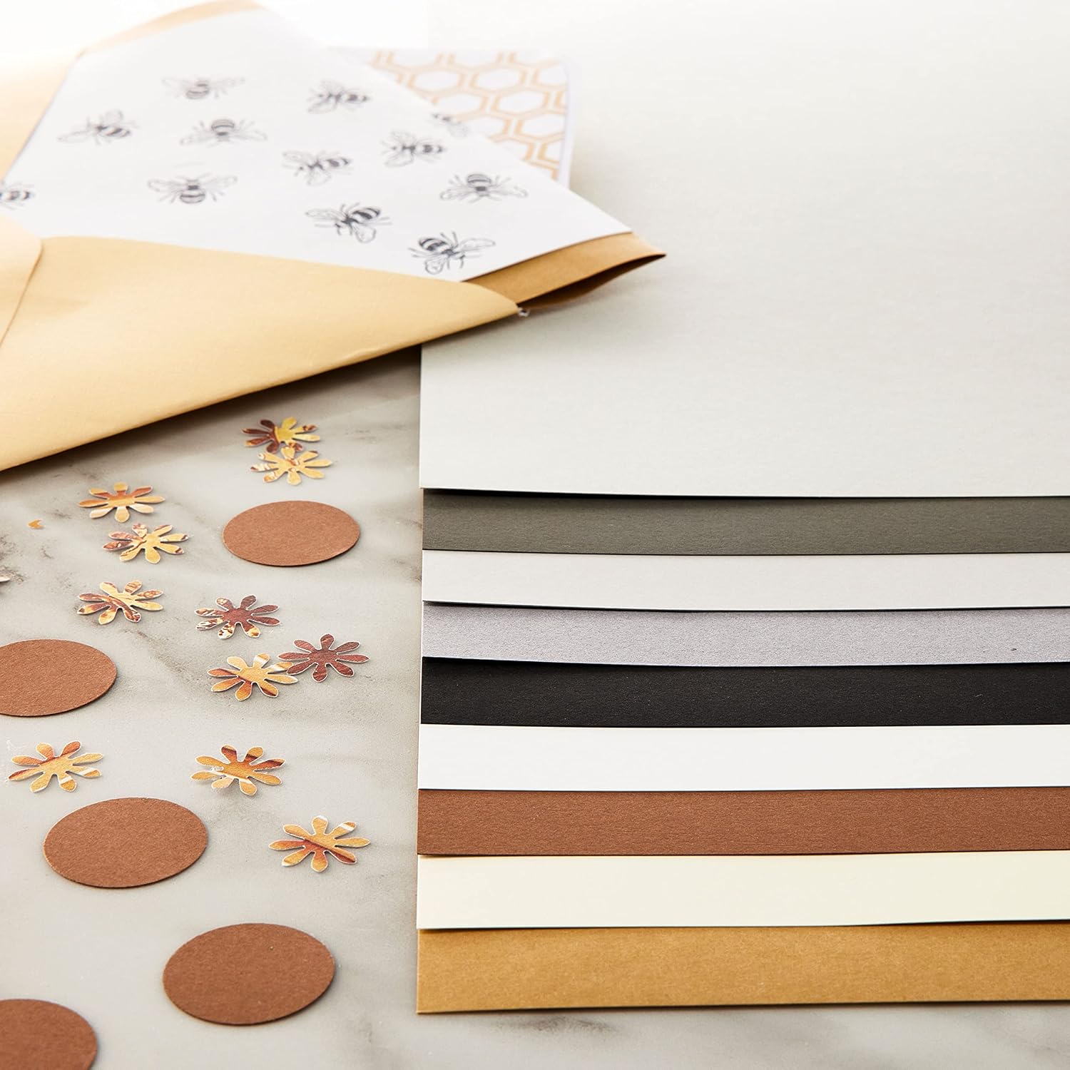 Recollections 100 Sheets Neutral Palette 12” x 12” Cardstock Paper - Acid and Lignin Free Paper for Scrapbooks, Arts & Crafts - 1 Pack