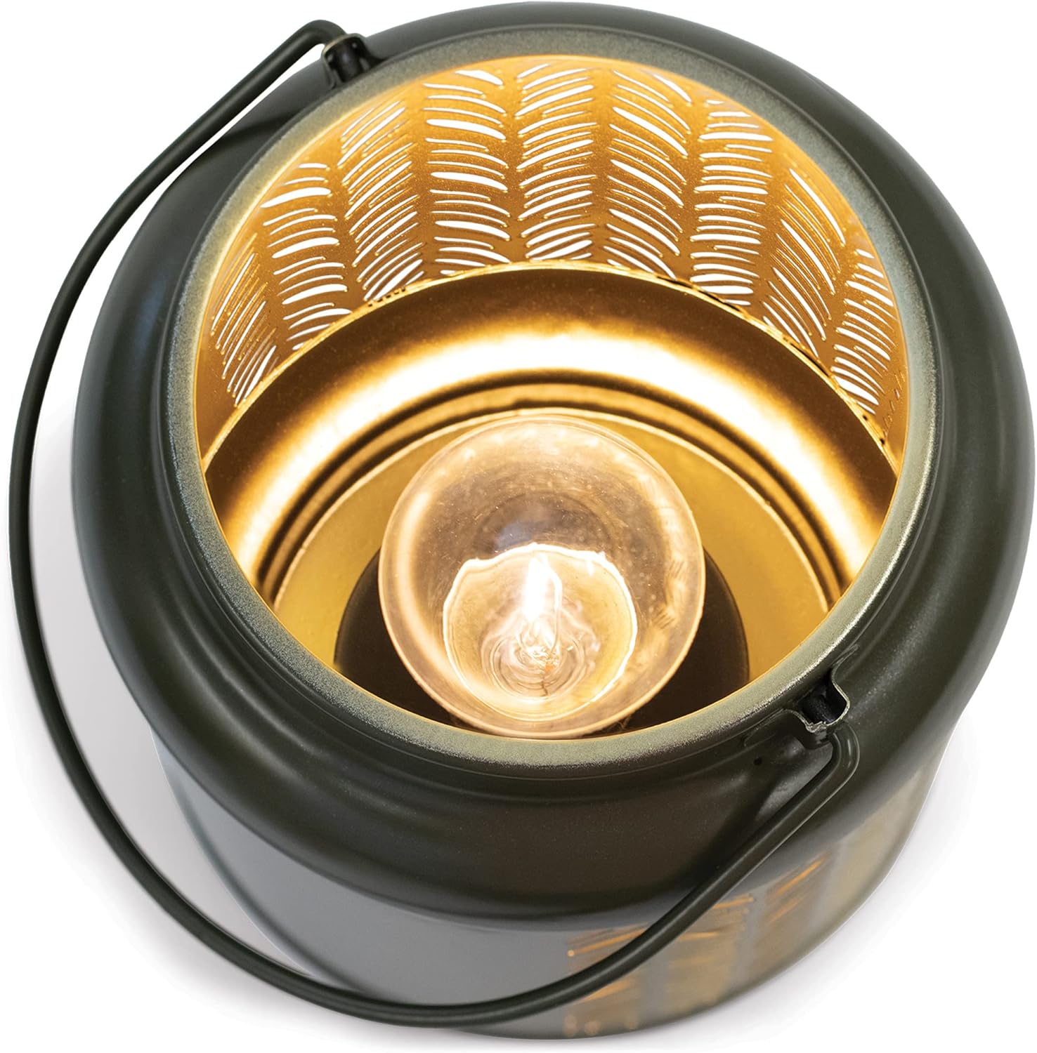 Elanze Designs Amazing Grace How Sweet Green 6.7 x 5 Metal Die Cut Lantern