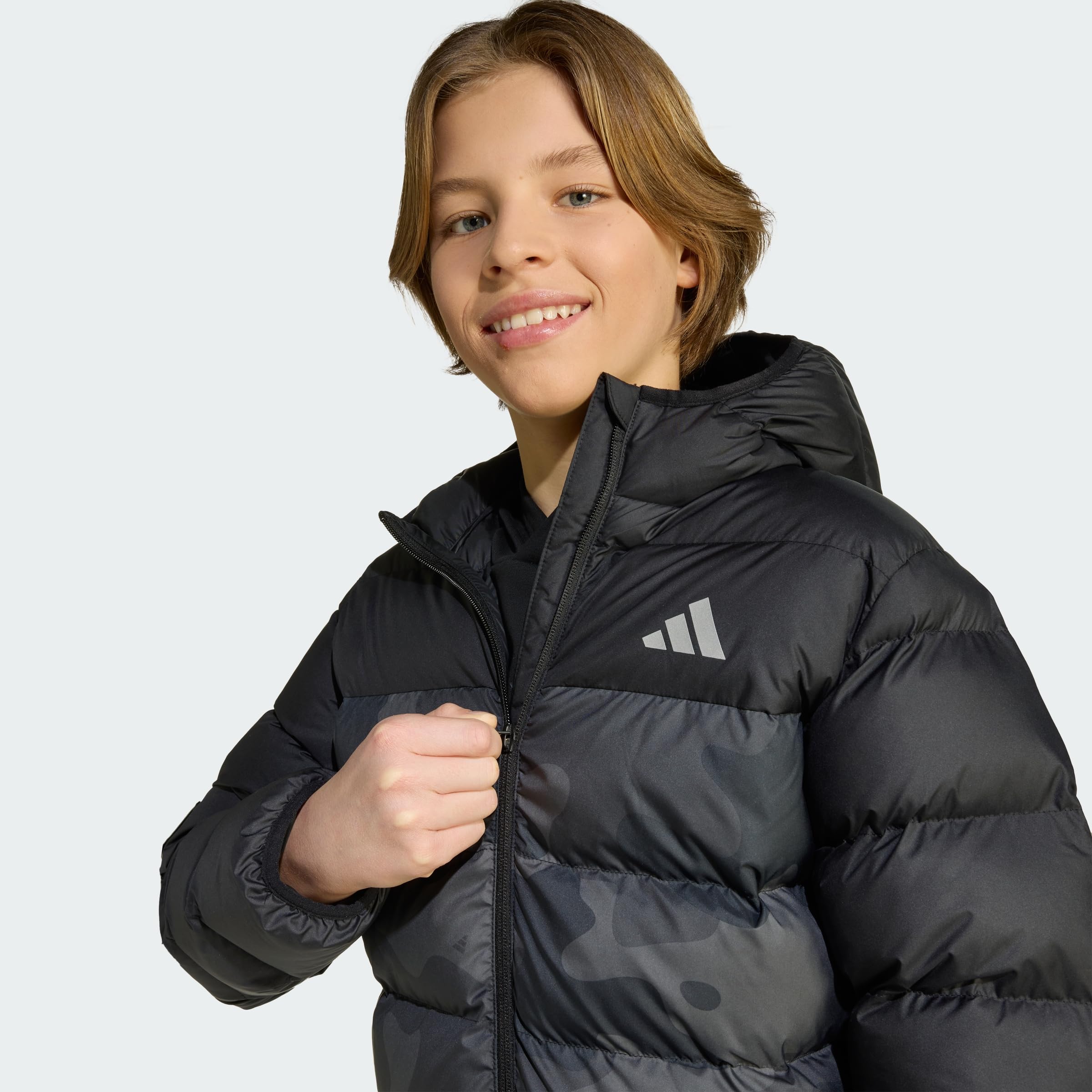 adidas Unisex Kids Synthetic Down Allover Print Jacke Kinder
