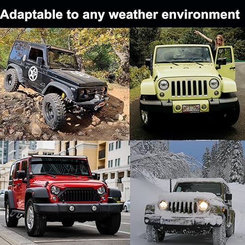 Miniatura 8 de Antena corta compatible con Jeep Wrangler JK JKU JL JLU Rubicon Sahara Gladiator 2007-2023, repuesto de antena en espiral de 7 pulgadas diseñada