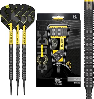 Target Darts Bolide Void 10 90% Wolfram Soft Darts Pfeile mit Kunststoffspitze Dartpfeile mit Kunststoffspitze für elektronische Dartscheibe | Professionelle Soft Tip Dartpfeile