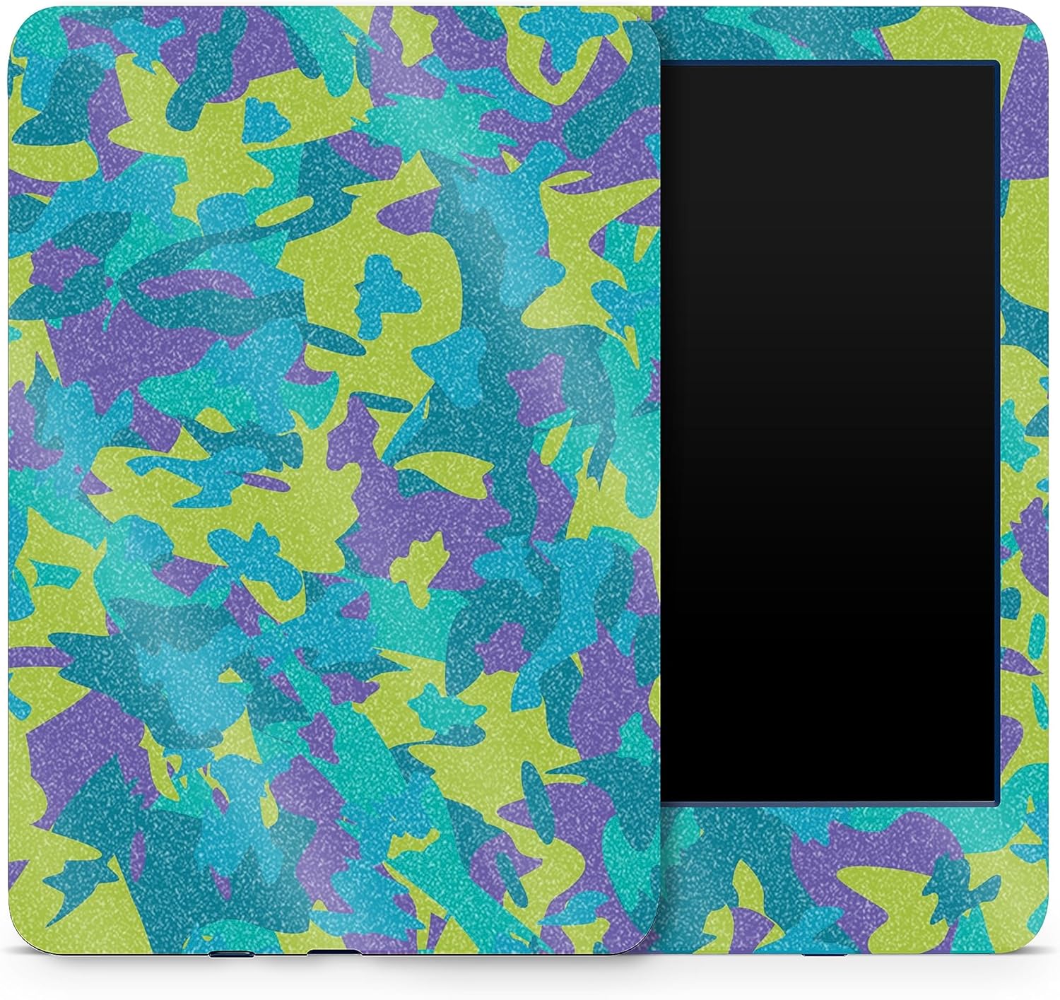 MightySkins Glossy Glitter Skin Compatible with Amazon Kindle 6-inch 11th Gen (2022) Full Wrap - Summer Camouflage | High-Gloss Glitter Finish | Easy to Apply | Made in The USA