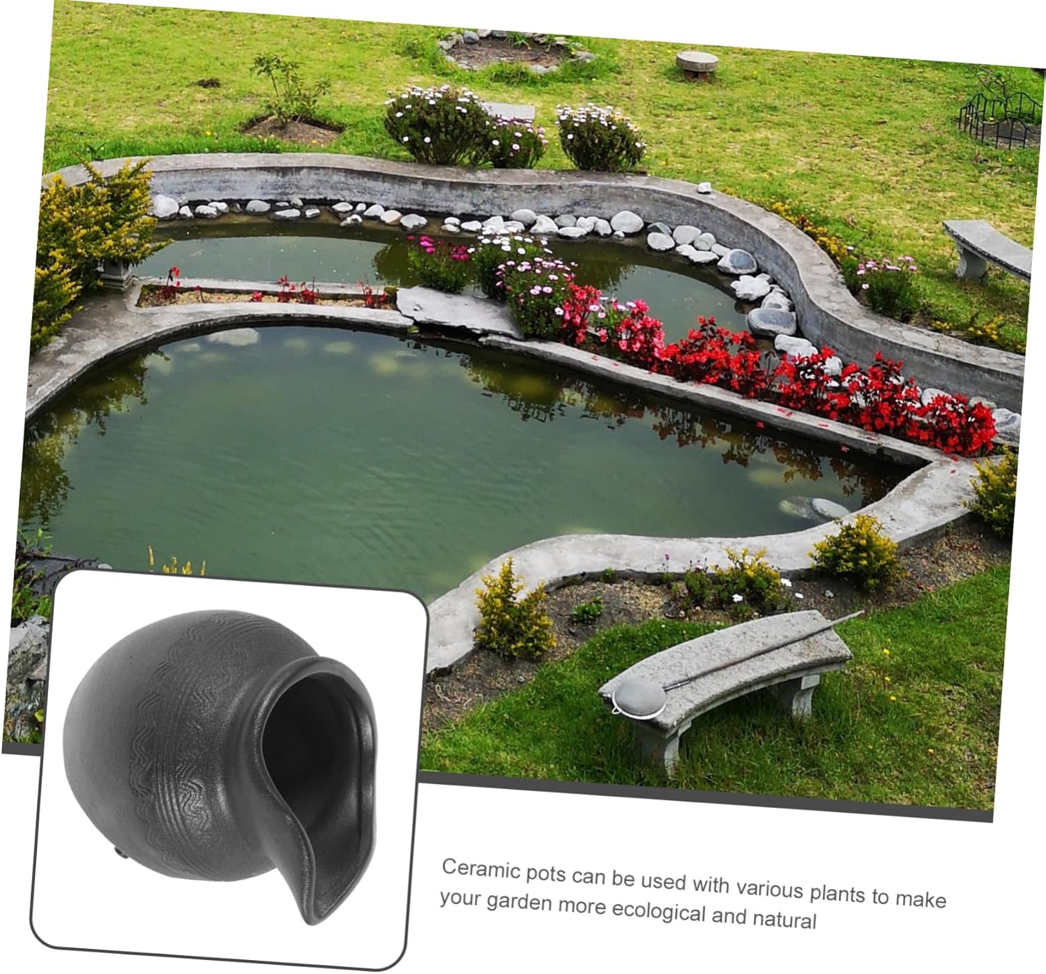 Fountain Jar Decorative Water Feature for Indoor and Outdoor Spaces for Balconies Gardens and Courtyards Design for Relaxing Atmosphere