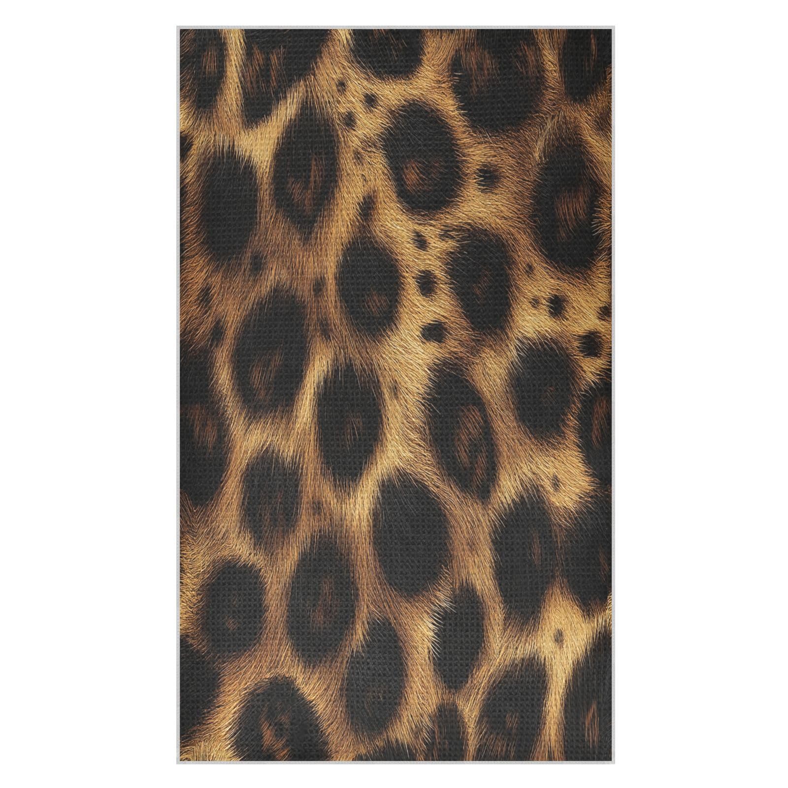 BURSTDDY Leopard Skin Kitchen Towels,Absorbent Dish Towels 2 Pack