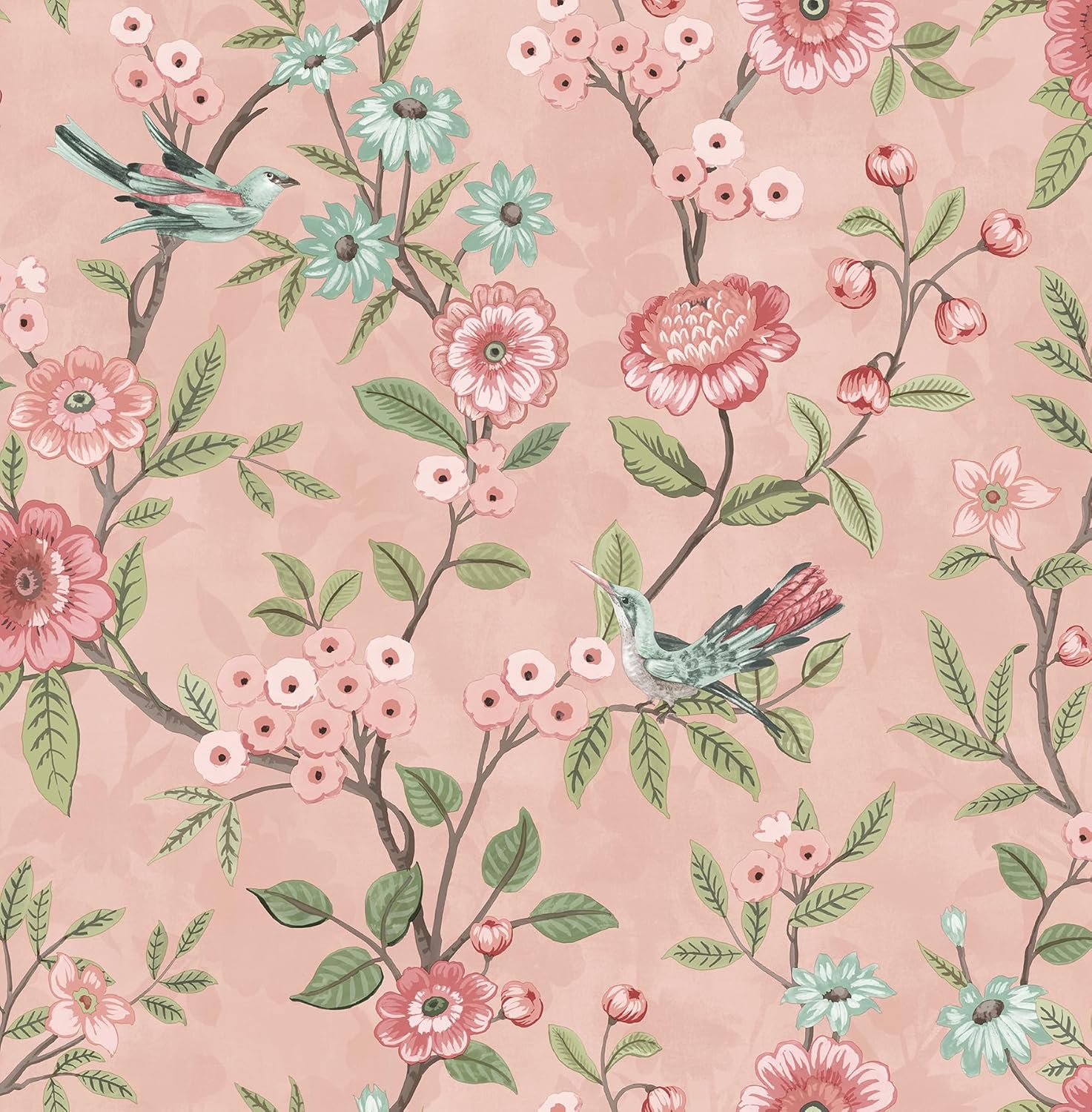 Fine Decor FD43445 Eleanor Floral Wallpaper, Pink