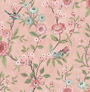 Fine Decor FD43445 Eleanor Floral Wallpaper, Pink
