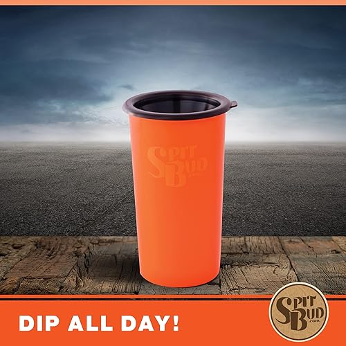 Miniatura 10 de Spit Bud Original Black - Spittoon para masticar tabaco - Taza portátil de inmersión y tabaco con tapa, pestaña para reventar, embudo a prueba de