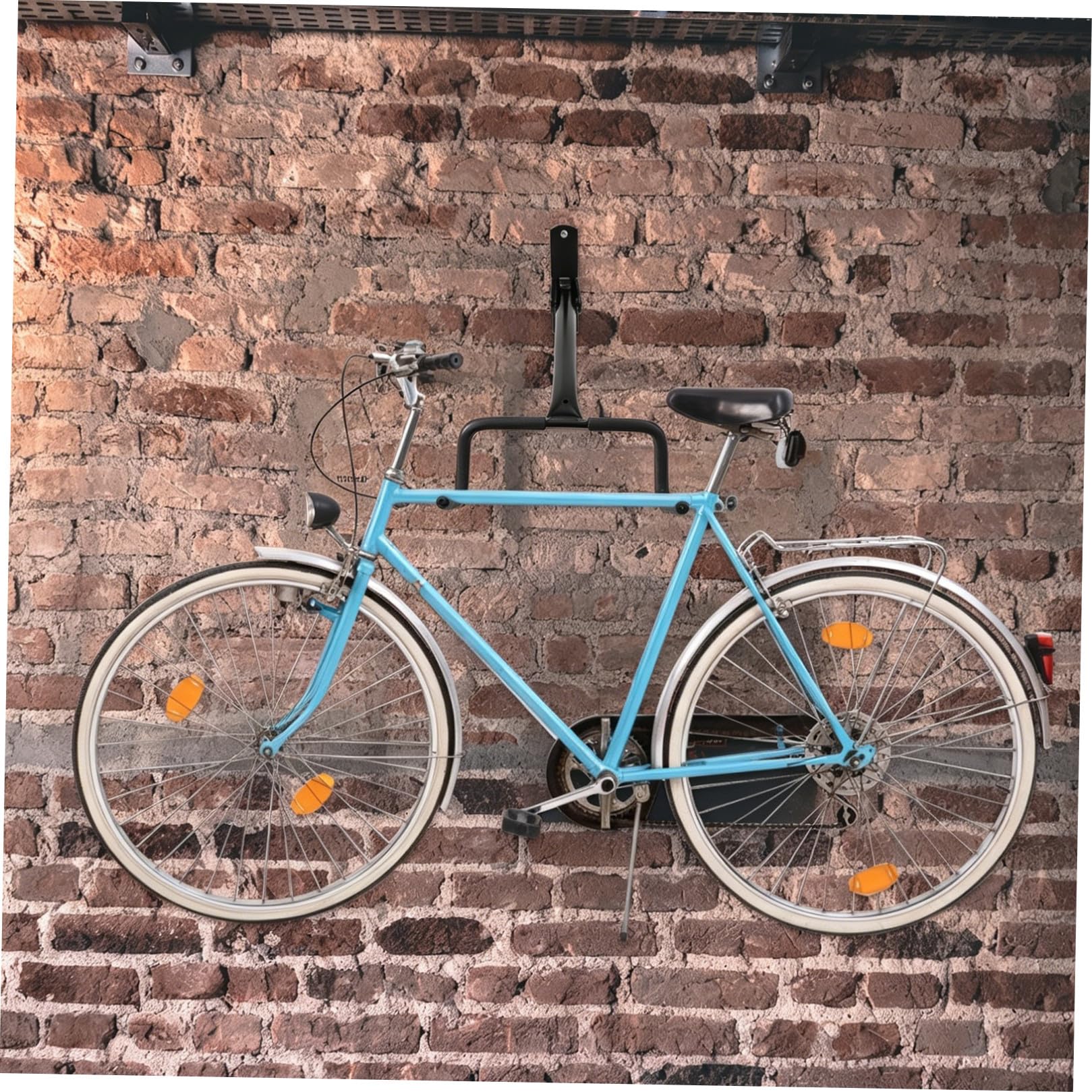 Homoyoyo Gancho para Colgar Bicicletas de Acero Negro, Soporte Plegable Gran Capacidad para Bici Plegable, Adecuado para Hogar y Tienda