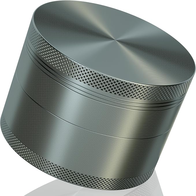 3 Inch Spice Grinder with Storage Compartment, Essential Kitchen Tool(Aluminum